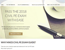 Tablet Screenshot of peexamguides.com